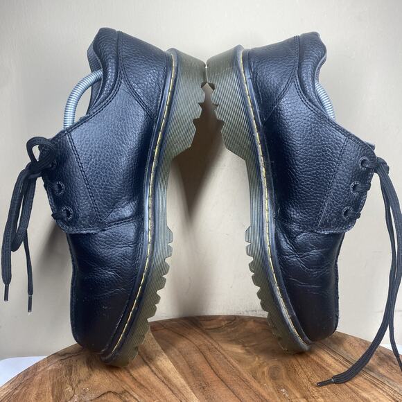 Dr Martens Marchant Mens Size 11 Black Yellow Low Top Oxfords Shoes AW004 - Picture 7 of 11